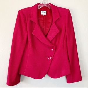 Red Blazer Jacket Armani Collezioni Size 4
